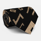 Vegvisir Baum des Lebens Yggdrasil und der Runen Krawatte (Gerollt)