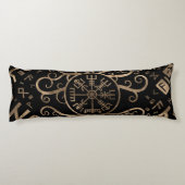 Vegvisir Baum des Lebens Yggdrasil und der Runen Seitenschläferkissen (Rückseite)