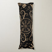 Vegvisir Baum des Lebens Yggdrasil und der Runen Seitenschläferkissen (Vorderseite Vertikal)