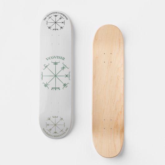 Vegvisir Compass Skateboard (Vorderseite)
