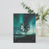 Vegvisir Compass/Wayfinder Viking Rune Postkarte (Stehend Vorderseite)