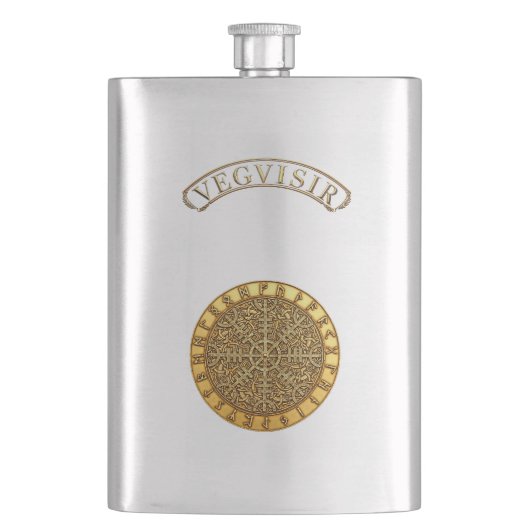 Vegvisir Golden Compass Flachmann (Vorderseite)