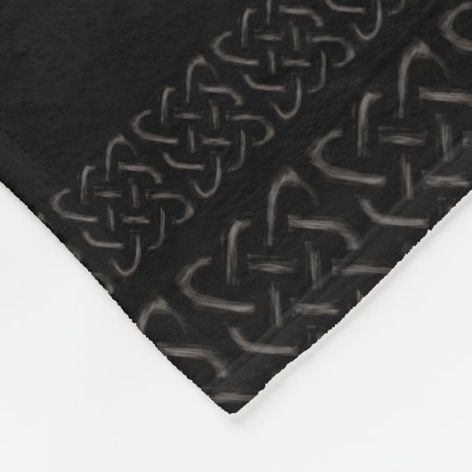 Vegvisir mit Ouroboros und Runen Fleecedecke (Ecke)