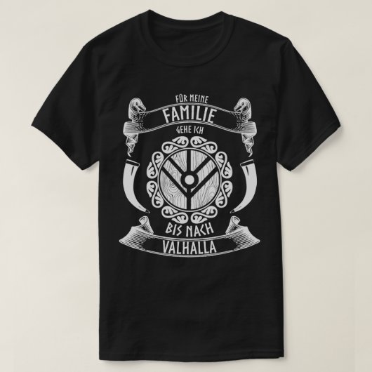Vegvisir Odhin Valhalla Sprichwort Vikings T-Shirt (Design vorne)