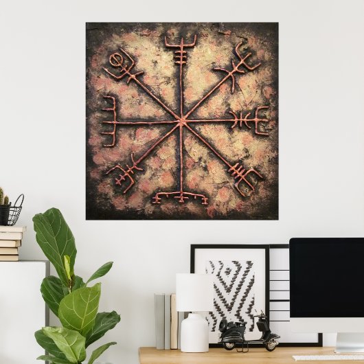 Vegvisir Poster (Heimbüro)