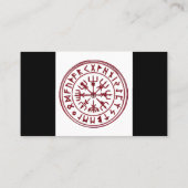 Vegvisir (rötlich) visitenkarte (Rückseite)