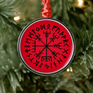 Vegvisir Symbol Metal Ornament Aus Metall