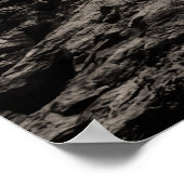 Vegvisir Tree Moon Landschaft - Sepia Poster (Ecke)