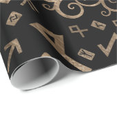 Vegvisir Tree of life Yggdrasil and Runes Geschenkpapier (Rolleneckpunkt)