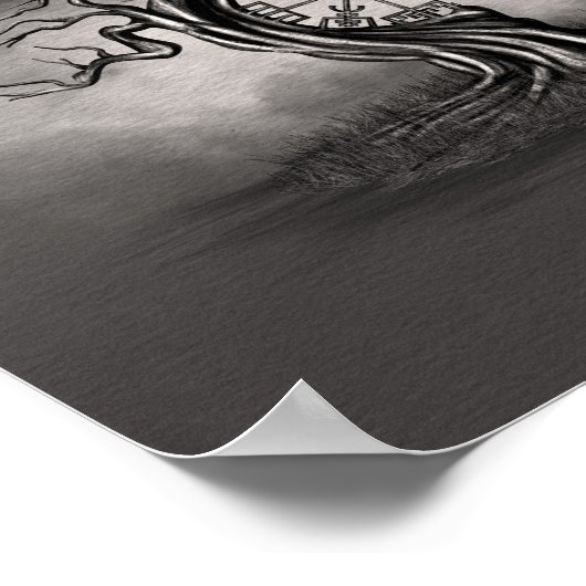 Vegvisir Tree Poster (Ecke)