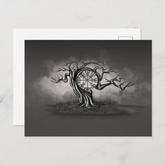 Vegvisir Tree Postkarte (Vorne/Hinten)