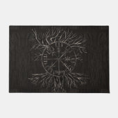 Vegvisir und Baum des Lebens Yggdrasil Fußmatte (Vorderseite)