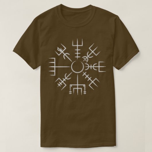 Vegvisir Viking Compass Art Icelandic Staves T-Shirt (Design vorne)