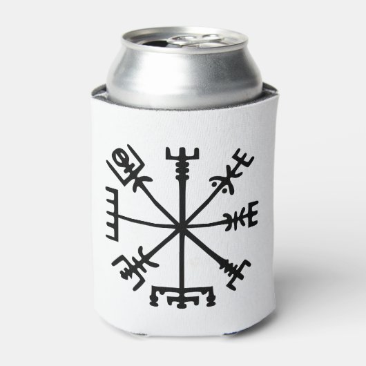 Vegvísir (Viking Compass) Dosenkühler (Kanne Vorderseite)