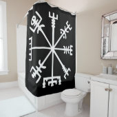 Vegvísir (Viking Compass) Duschvorhang (Beispiel)