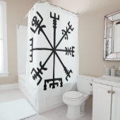 Vegvísir (Viking Compass) Duschvorhang (Beispiel)