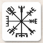 Vegvísir (Viking Compass) Getränkeuntersetzer (Vorderseite)