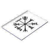 Vegvísir (Viking Compass) Notizblock (Linke Seite)