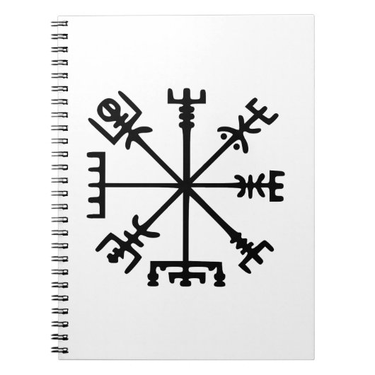 Vegvísir (Viking Compass) Notizblock (Vorderseite)
