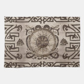 Vegvisir - Viking Compass Ornament Geschirrtuch (Horizontal)