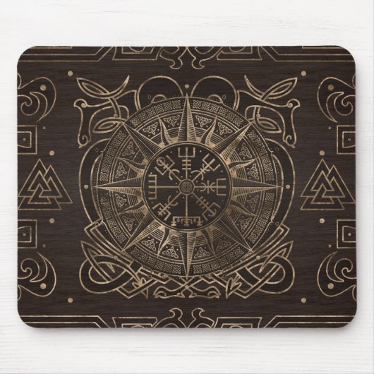 Vegvisir - Viking Compass Ornament Mousepad (Vorne)