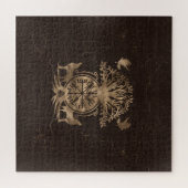 Vegvisir - Viking Compass Ornament Puzzle (Horizontal)