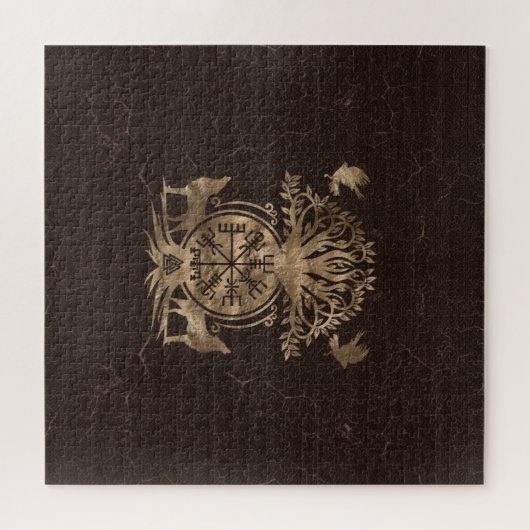 Vegvisir - Viking Compass Ornament Puzzle (Horizontal)