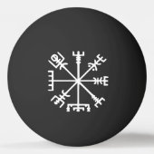 Vegvísir (Viking Compass) Ping Pong Ball Tischtennisball (Rückseite)