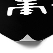 Vegvísir (Viking Compass) Poster (Ecke)