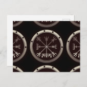 Vegvisir Viking Compass Postkarte (Vorne/Hinten)