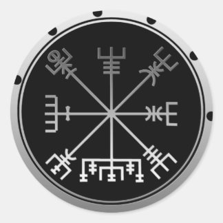 Vegvisir Viking Compass Runder Aufkleber