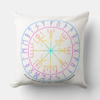 Vegvisir Viking Compass Symbol Design Kissen