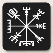 Vegvísir (Viking Compass) Untersetzer (Vorderseite)