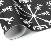 Vegvísir (Viking-Kompass) Geschenkpapier (Rolleneckpunkt)