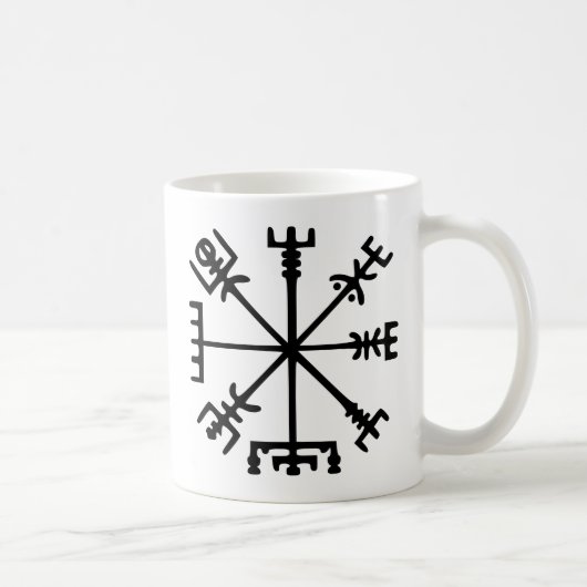 Vegvísir (Viking-Kompass) Kaffeetasse (Rechts)