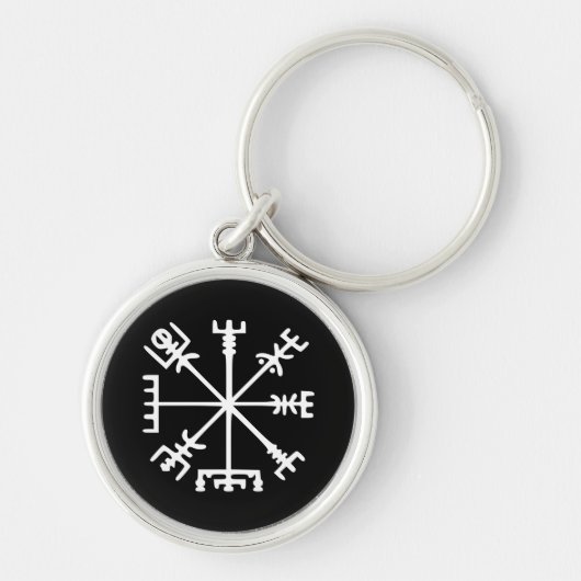 Vegvísir (Viking-Kompass) Schlüsselanhänger (Vorne)