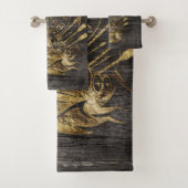 Vegvisir - Viking-Navigations-Kompass Badhandtuch Set (Insitu)