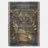 Vegvisir - Viking-Navigations-Kompass Decke (Vorderseite Vertikal)