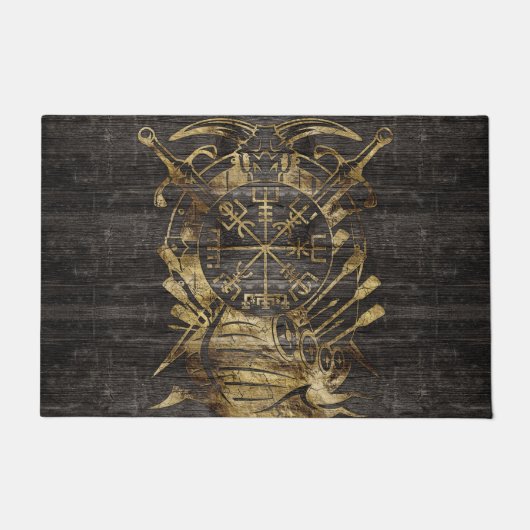 Vegvisir - Viking-Navigations-Kompass Fußmatte (Vorderseite)