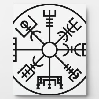 vegvisir Viking Symbol Fotoplatte