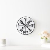 vegvisir Viking Symbol Runde Wanduhr (Zuhause)