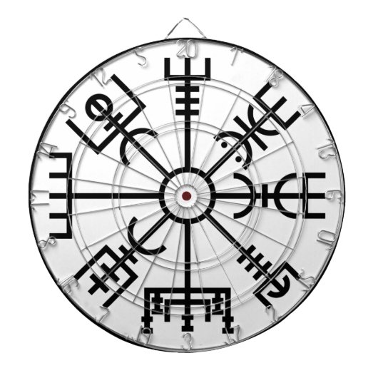 vegvisir Viking-Symbol-Skandinavier-Schild Odin Dartscheibe (vorne)