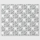 vegvisir Viking-Symbol-Skandinavier-Schild Odin Geschenkpapier (Flach)