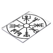 vegvisir Viking-Symbol-Skandinavier-Schild Odin Notizblock (Linke Seite)
