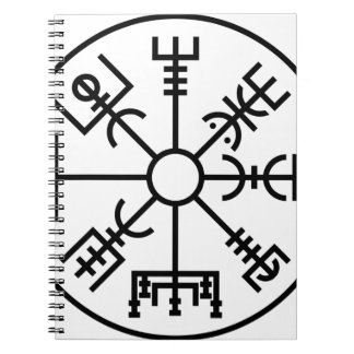 vegvisir Viking-Symbol-Skandinavier-Schild Odin Notizblock