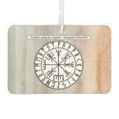 Vegvisir Wikinger-Kompass-Symbol-Design Autolufterfrischer (Rückseite)