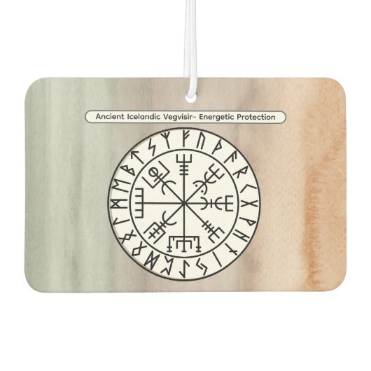 Vegvisir Wikinger-Kompass-Symbol-Design Autolufterfrischer (Vorderseite)