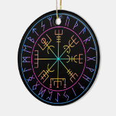 Vegvisir Wikinger-Kompass-Symbol-Design Keramik Ornament (Links)