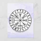 Vegvisir Wikinger-Kompass-Symbol-Design Postkarte (Vorderseite)