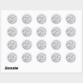 Vegvisir Wikinger-Kompass-Symbol-Design Runder Aufkleber (Blatt)
